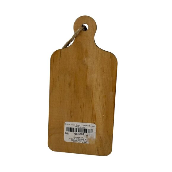 Mini Decorative Wood Sign Cutting Board Rustic Decor Blessed Inspirational White - Picture 4 of 7